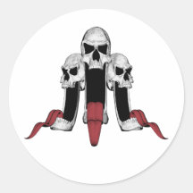 Crazy Skulls Sticker