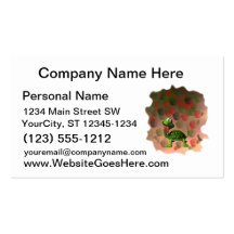 Crazy turtle tongue out roses grunge back business cards