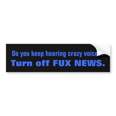 Crazy Voices FOX NEWS Bumper Stickers by BartzPeterson