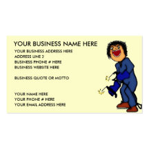 Crazy Welder Cartoon Business Cards