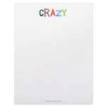 Crazy wild bold colourful goofy fun silly word art letterhead