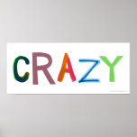 Crazy wild bold colourful goofy fun silly word art