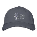 Crazy Yankee Chick hat Embroidered Hat
