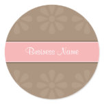 CRE8TIVE DESIGN 04 PINK MOCHA ROUND STICKERS