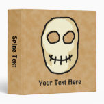 Cream and Black Skull. Primitive Style. Binder