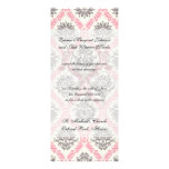 cream and grey tan damask bliss invitations