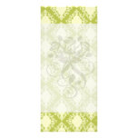 cream and olive diamond elegant damask custom rack card