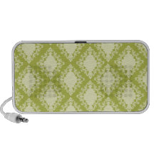 cream and olive diamond elegant damask iPhone speakers