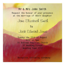 Cream and pink Rannunculus Wedding Invitations invitations