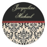 Cream Damask Template ~ Stickers