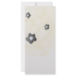cream ecru floral elegant damask rack cards