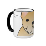 Cream French Bulldog. Dog Cartoon Mugs