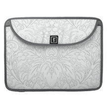 CREAM-GRAY-FLORAL MacBook PRO SLEEVE