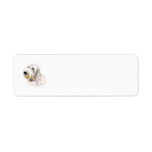 Cream Labradoodle Custom Return Address Label