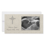 Cream Lace Religious Photo Card