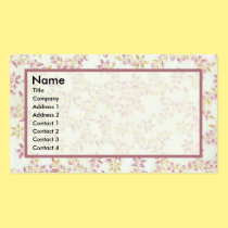 Cream & Plum Floral Business Cards business cards
