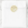 Cream Roses & Swirls *01 Thank You Label Sticker