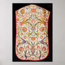 Cream satin chasuble, Naples, late 17th century Posters