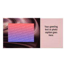 Cream Swirl Custom Photo Card