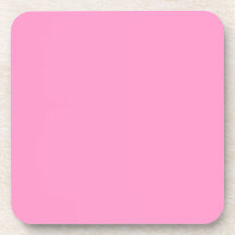 Creamy Carnation Pink Cork Coaster