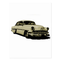 creamy chevy postcard