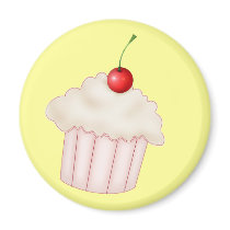 Creamy Cupcake Fridge Magnets