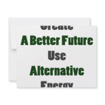 Create A Better Future Use Alternative Energy Custom Announcement
