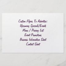 Create A Custom Flyer or Brochure Sheet