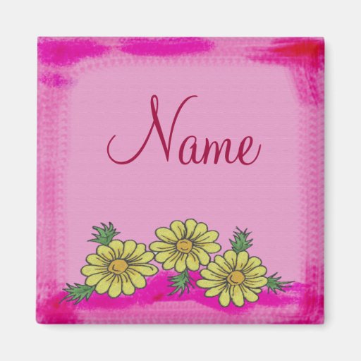 Create A Name Daisy  Magnet
