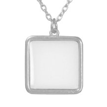 Create A Small Square Silver Plated Necklace