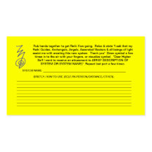 Create new Reiki system cards Business Card