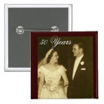 Create your own 50th Anniversary Invitations Button