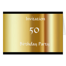 Create your Own 50th Birthday Party Invitation Greeting Card