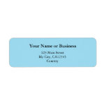 Create your own address label, add your text, plai