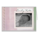 Create your own baby announcements greeting card