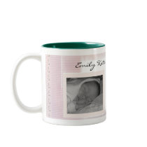 Create your own baby announcements mug
