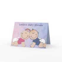 Create your own baby shower design greeting card