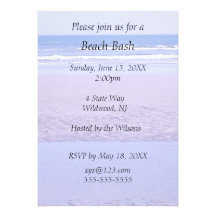Create Your Own Beach Invitation Template