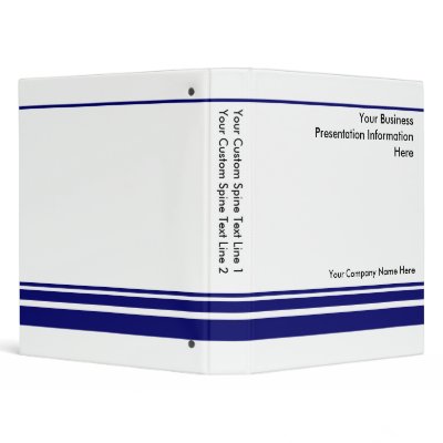 Create Your own Business Presentation Binder -Blue by cutencomfy