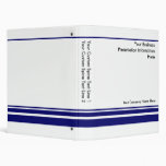 Create Your own Business Presentation Binder -Blue
