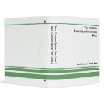 Create Your own Business Presentation Binder Green binders