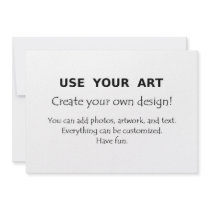 Create your own cards use your art designs personalized invitation