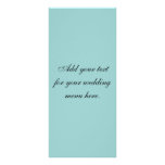 Create Your Own Elegant Wedding Menu Cards Full Color Rack Card
