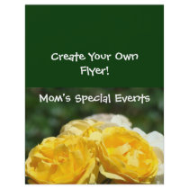 Create Your Own Flyers! Mom's Specila Events Green