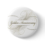 Create Your Own Golden Anniversary Design Pinback Button