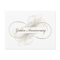 Create Your Own Golden Anniversary Design Post Card