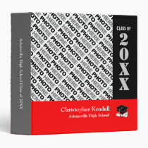 Create Your Own Graduation Binder Add Photo Red binders