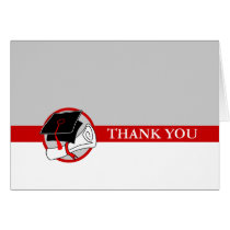 Create Your Own Graduation Thank You Card Red cards
