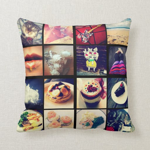 Create Your Own Instagram Throw Pillow Zazzle