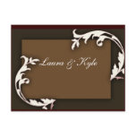 Create your own monogram swirl design postcard